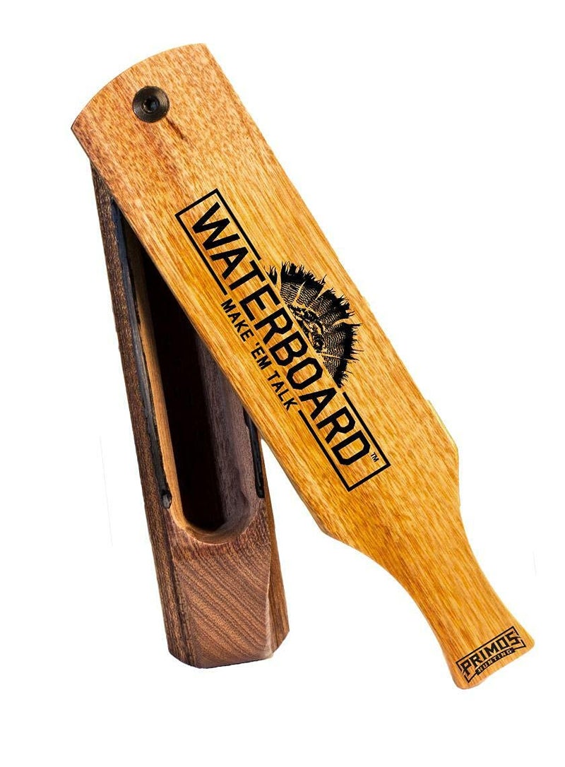 Primos Hunting Waterboard Wood Grain Turkey Box Call, Waterproof Turkey Call with Multiple Sounds PS257 - Image 2